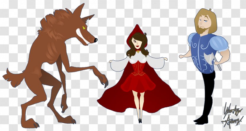 Little Red Riding Hood Character Model Sheet Concept Art - Tail - Fairy Tale Characters Transparent PNG