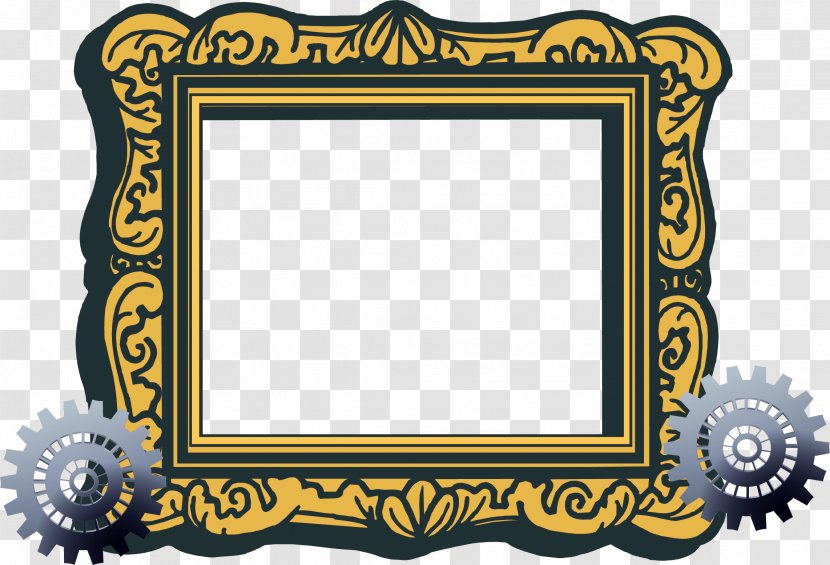 Picture Frame Free Content Clip Art - Chessboard - Mechanical Material Pattern Border Transparent PNG