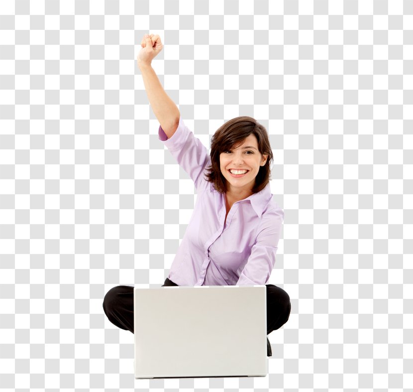 Computer Network Stock Photography Woman Monitors - Happy - Writing Transparent PNG