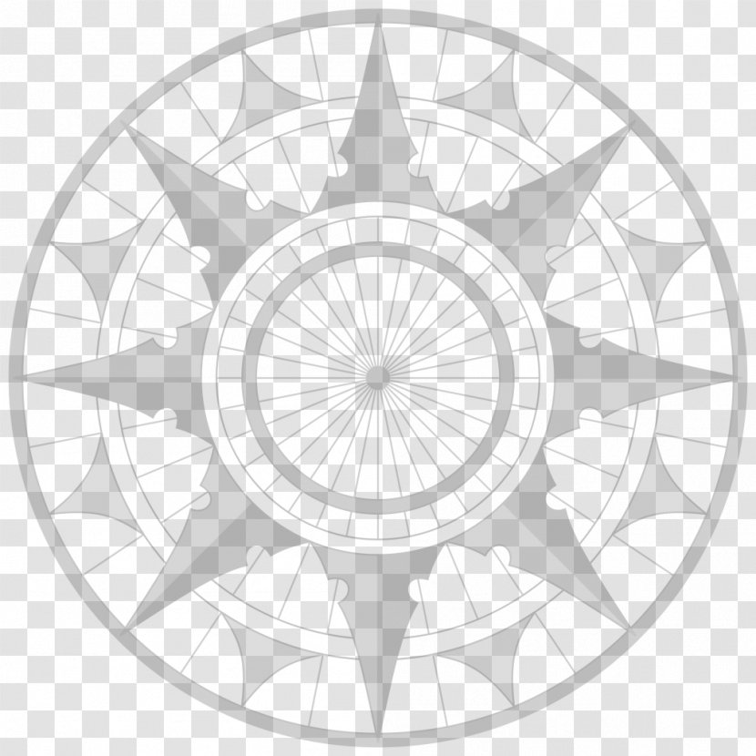 Compass Rose Wikimedia Commons Clip Art - Map Transparent PNG