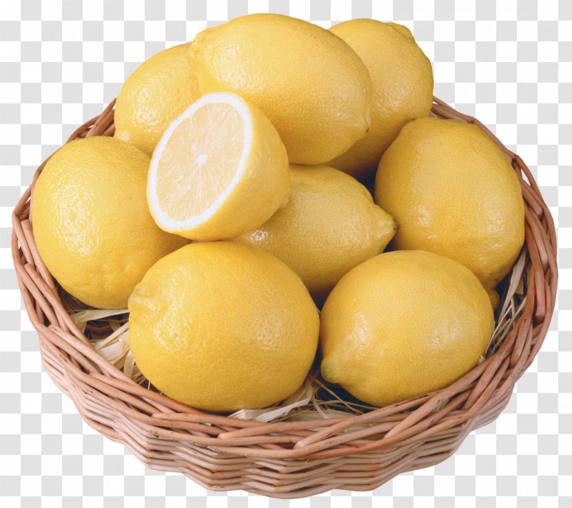 Lemon Fruit Seed Food - Basket Transparent PNG