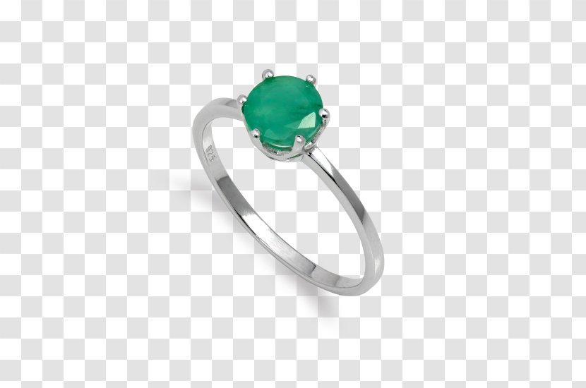 Earring Emerald Jewellery Sterling Silver - Engagement Ring Transparent PNG
