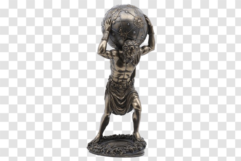 Atlas Hades Statue Greek Mythology Titan - Globe Transparent PNG