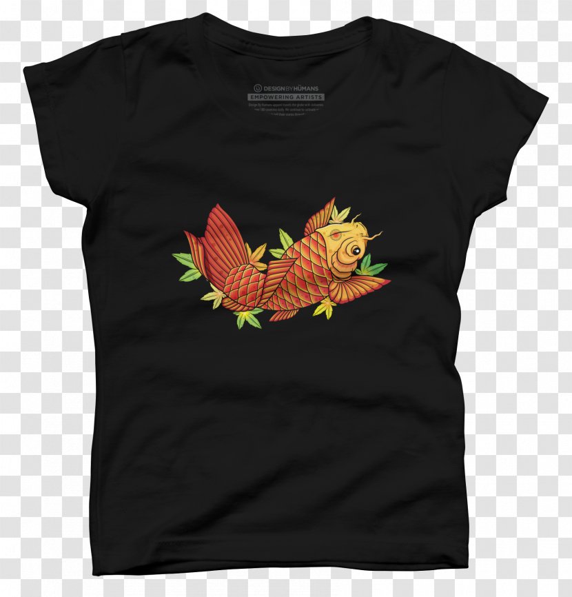 T-shirt Sleeve Animal - Tshirt - Koi Fish Chasing Transparent PNG