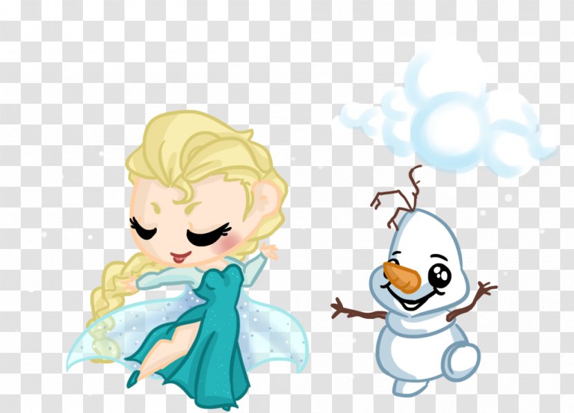 Elsa Olaf Anna Drawing Desktop Wallpaper - Watercolor Transparent PNG