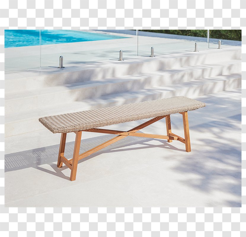 Table Bench Mimosa Wood Sunlounger - Furniture Transparent PNG
