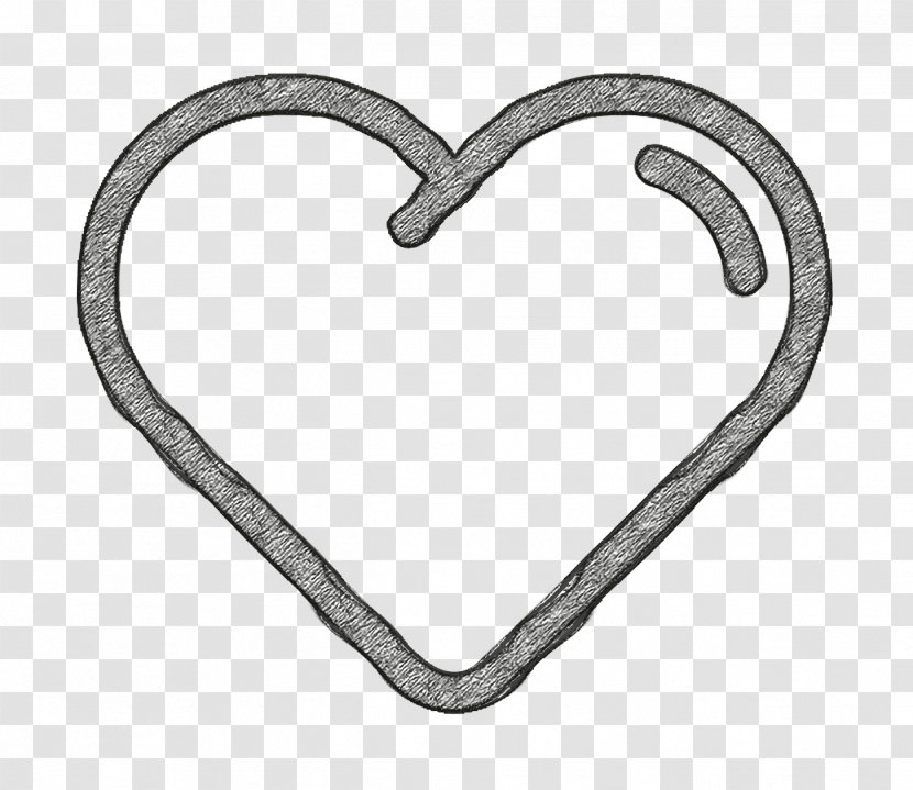 Heart Icon Miscellaneous Elements - Metal Silver Transparent PNG