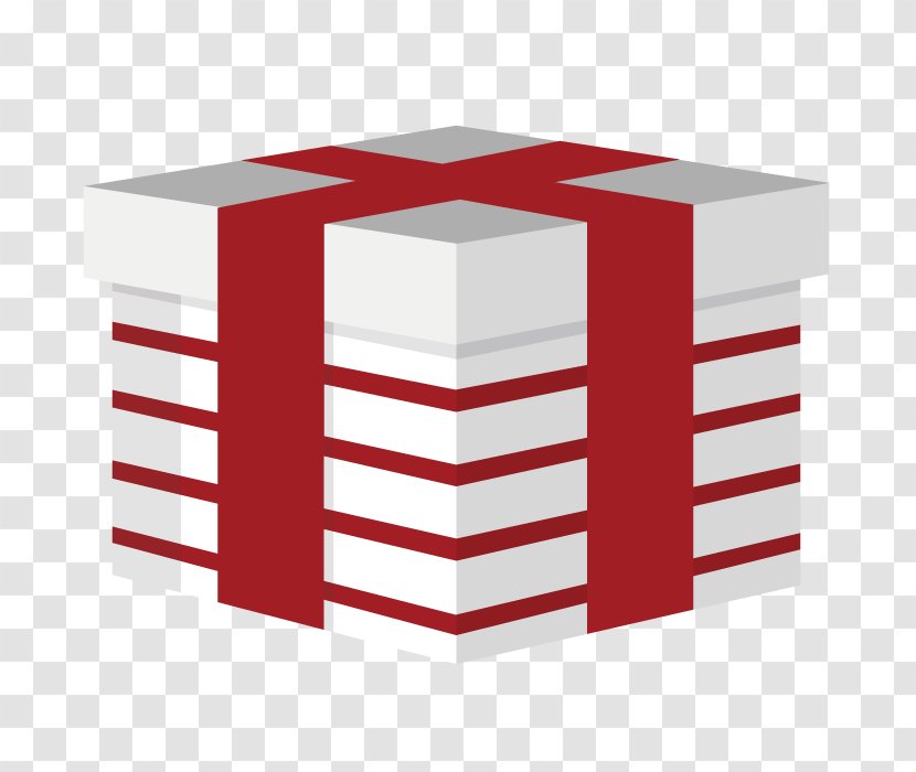 Red Gift - Vector Art Box Transparent PNG
