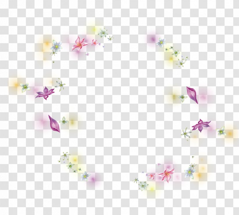 Light Halo Transparency And Translucency - Poster - Hand-painted Flowers Glow Effect Elements Transparent PNG
