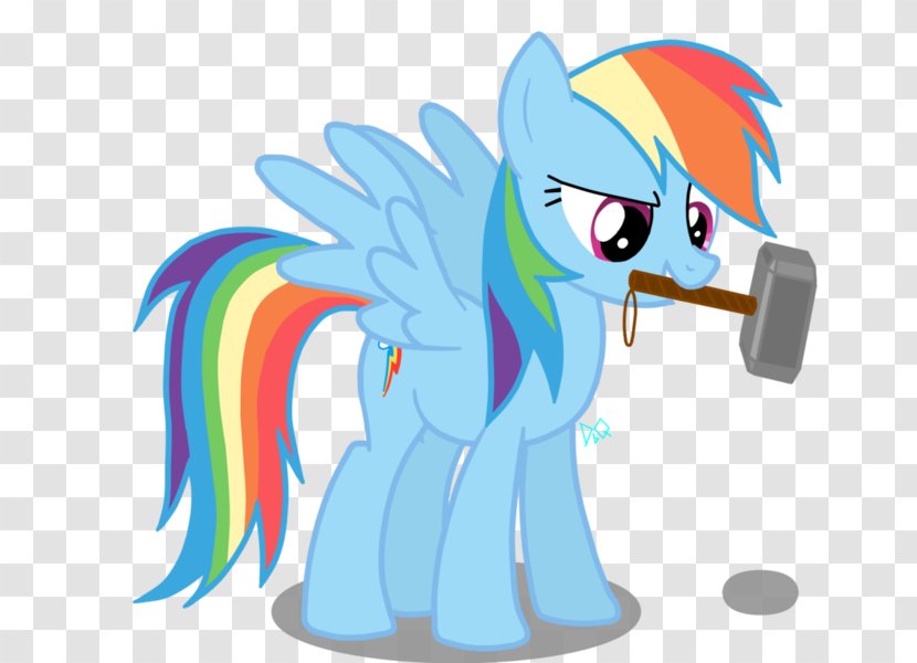 My Little Pony Rainbow Dash Thor Horse - Fictional Character Transparent PNG