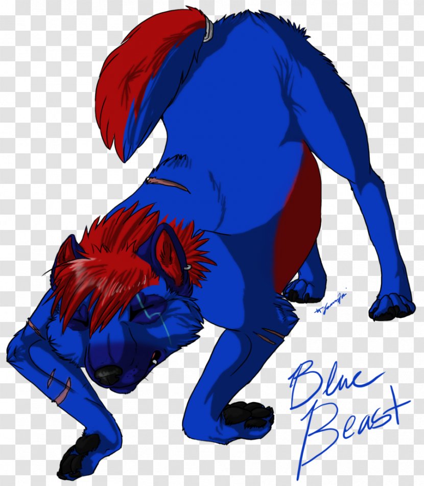 Vertebrate Legendary Creature Clip Art - Cobalt Blue - Wolf Transparent PNG