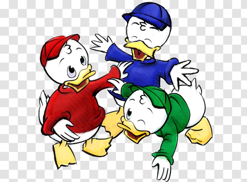 Huey, Dewey And Louie Donald Duck Mickey Mouse Drawing Clip Art - Ducktales - Mural Clipart Transparent PNG