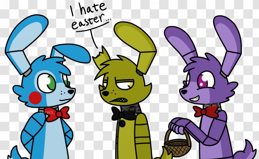 Five Nights At Freddy's 4 Animatronics Spanish History - Community - Easter，happy Easter Transparent PNG