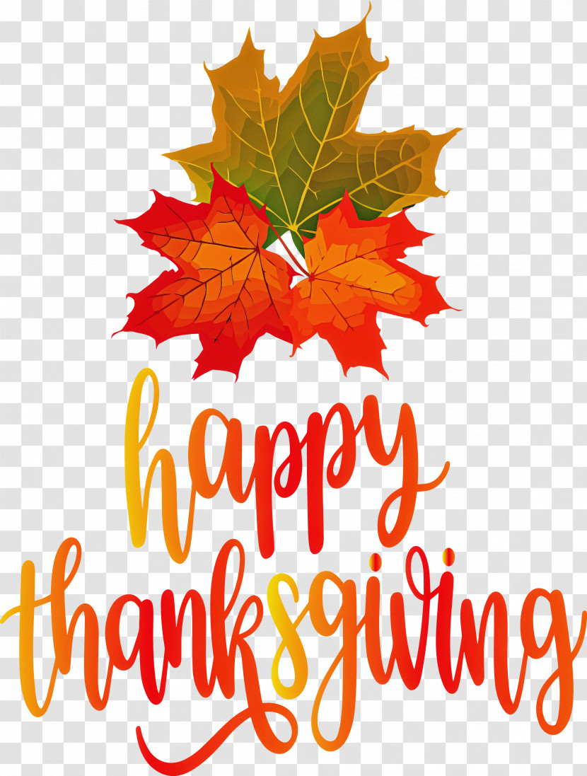 Happy Thanksgiving Autumn Fall Transparent PNG