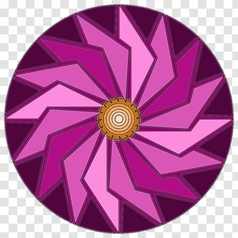 Spiral Circle Pattern - Violet Transparent PNG