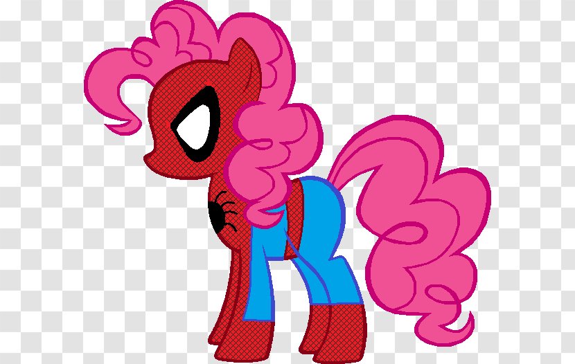 Pony Pinkie Pie Applejack Rainbow Dash Twilight Sparkle - Cartoon - My Little Spider-man Transparent PNG