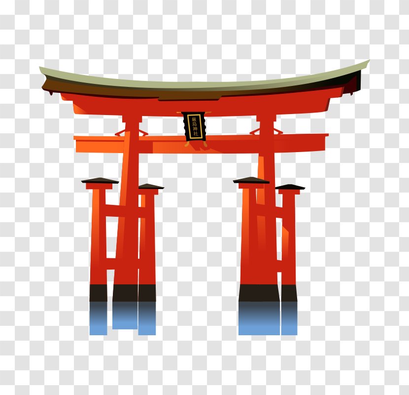 Itsukushima Shrine Miyajima The Great Torii Shinto - Red - Japanese Culture,Japan Transparent PNG