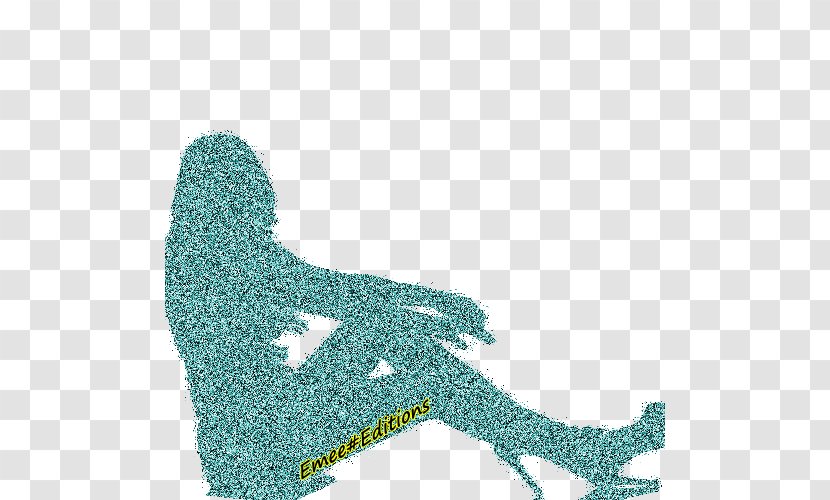 Turquoise Line Shoe Animal Font Transparent PNG