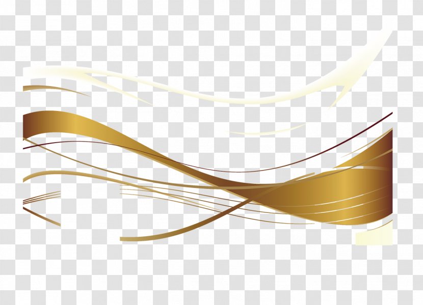 Brand Yellow - Rectangle - Gold Ribbon Transparent PNG