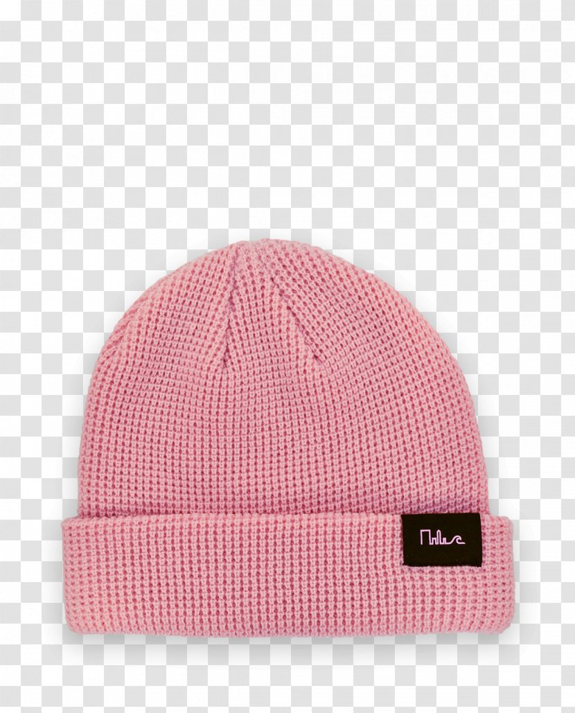 Beanie Knit Cap Pink Neff Headwear - Pompom Transparent PNG