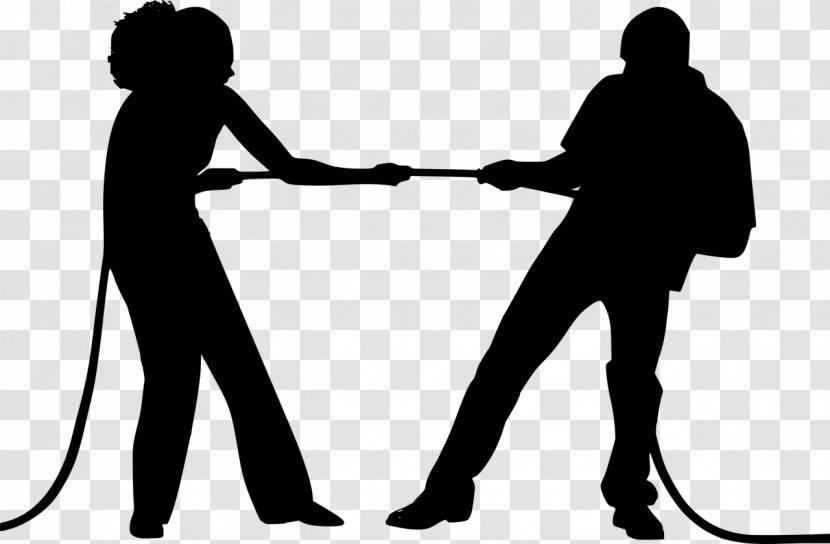 Conflict Management Resolution Interpersonal Relationship Clip Art - Black And White - Couple Arguing Transparent PNG