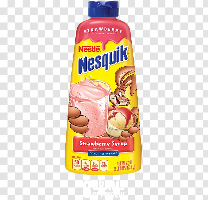 Milkshake Ice Cream Nesquik Syrup - Flavored Transparent PNG