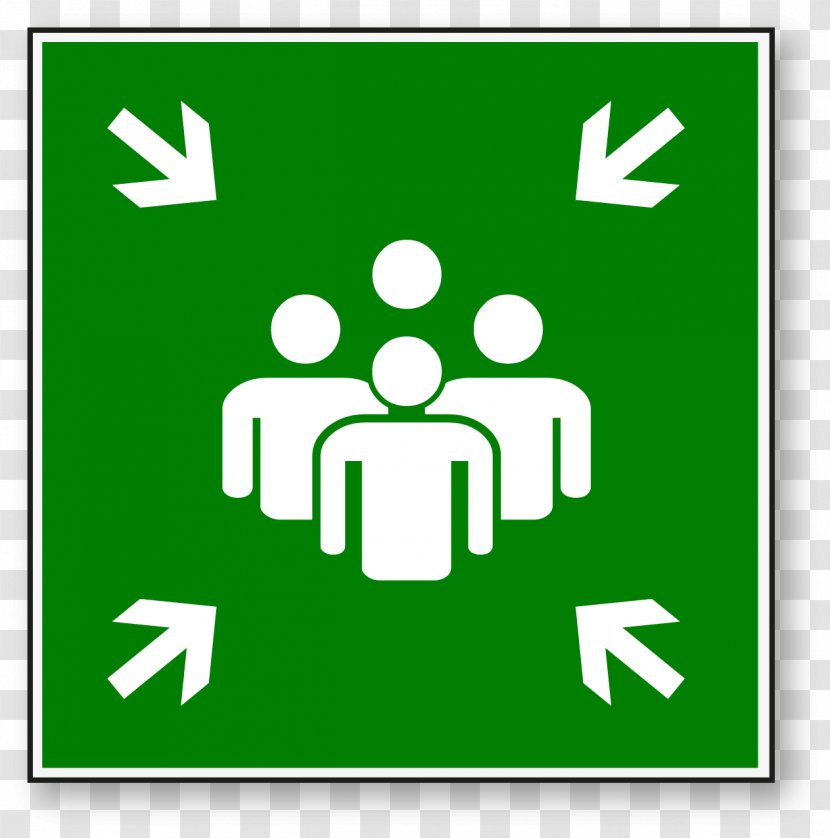 Meeting Point Signage Safety Symbol Clip Art - Rectangle - Reunion Transparent PNG