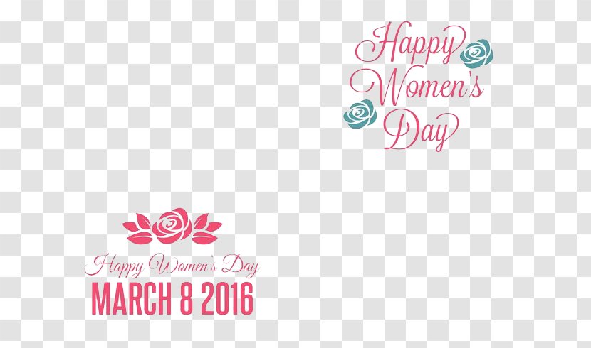 International Womens Day Woman Logo Greeting Card - Red - Celebrate The March 8 Women's Transparent PNG