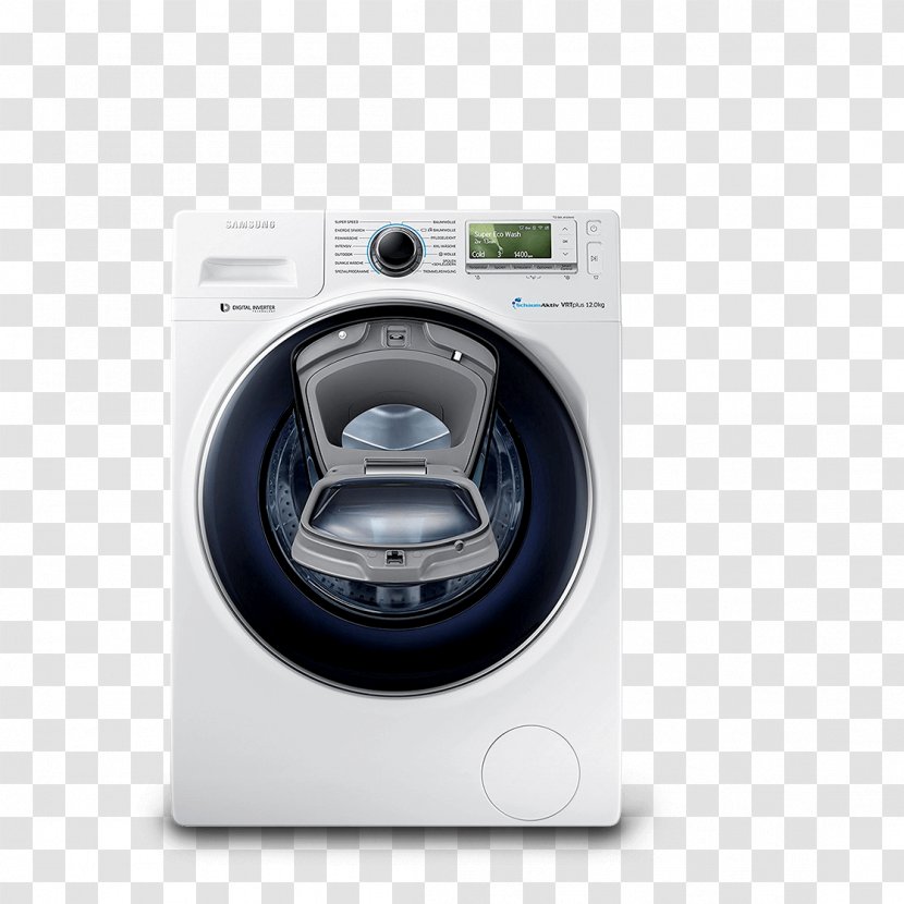 Washing Machines Samsung WW12K8412OX Home Appliance - Wf1124ac Transparent PNG
