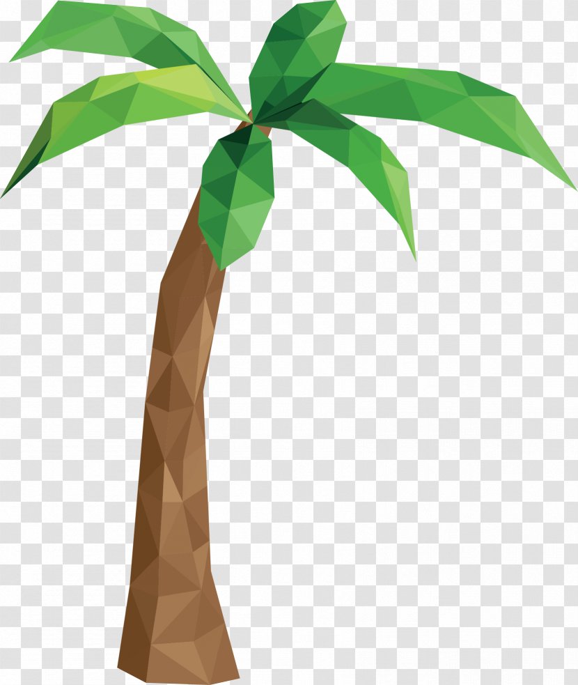 Tree Plant Stem Leaf Flowerpot - Palm Transparent PNG