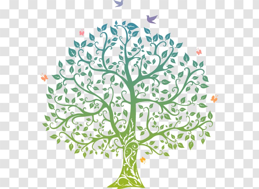 Tree Of Life Symbol - Floral Design - Impression Transparent PNG