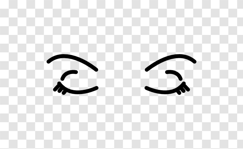 Eyebrow - Closed Eyes Transparent PNG
