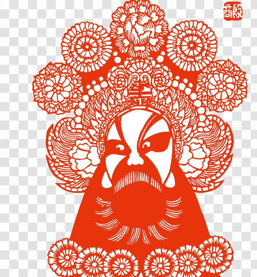 Paper Peking Opera - Silhouette - Facebook Transparent PNG