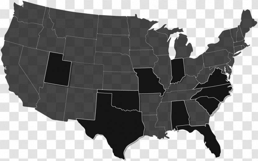United States World Map U.S. State Blank - Mapa Polityczna Transparent PNG