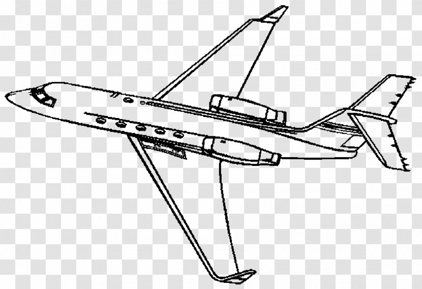 Airplane Coloring Book Jet Aircraft Business Fighter - Propellerflygplan Transparent PNG
