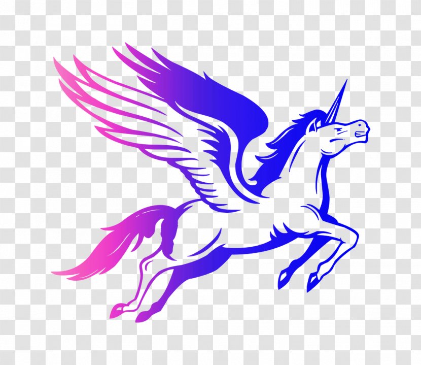 Horse Illustration Fairy Clip Art Purple - Violet - Unicorn Transparent PNG