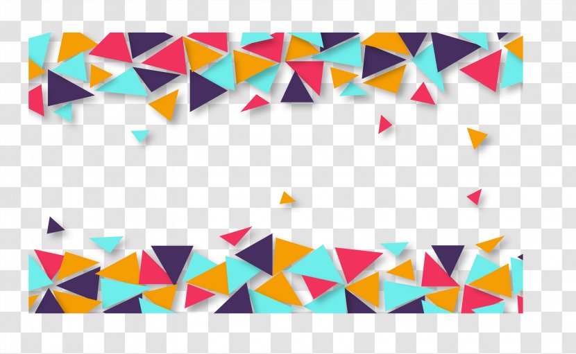 Geometry Triangle Trigonometry - Geometric Block Border Transparent PNG