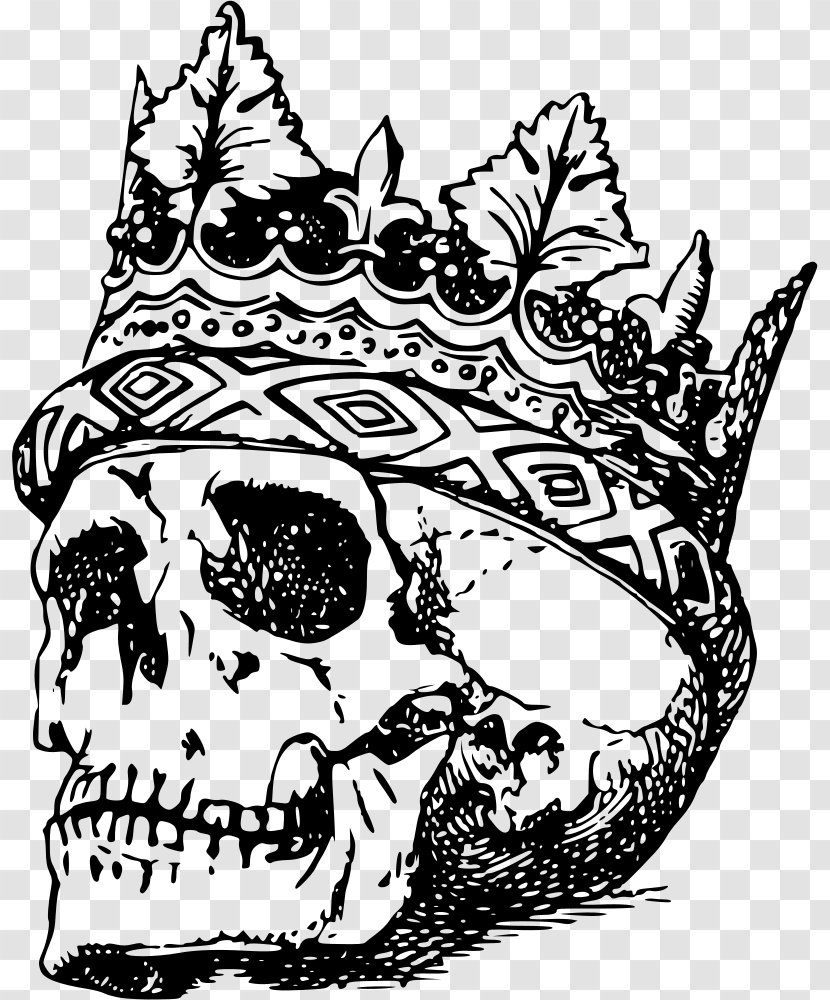Skull Crown Clip Art - Watercolor - Skulls Transparent PNG