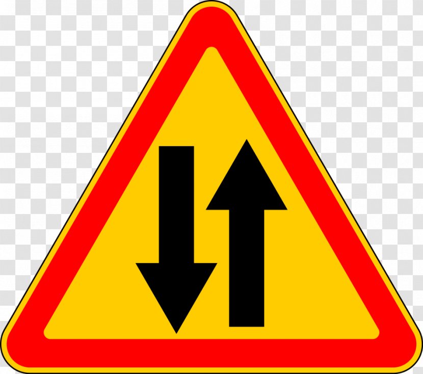 Panneau De Signalisation Circulation Dans Les Deux Sens En France Traffic Sign Clip Art - Signs Transparent PNG