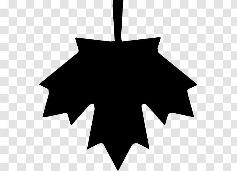 Maple Leaf Canada Clip Art - Black And White - Vector Transparent PNG