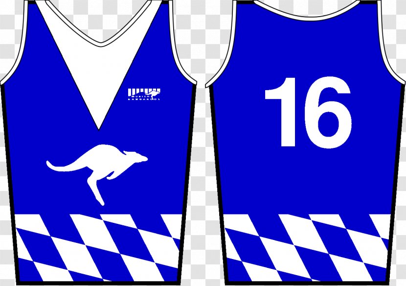 Kangaroos De Munich T-shirt Clothing Macropodidae Football Club E.V. - Electric Blue Transparent PNG