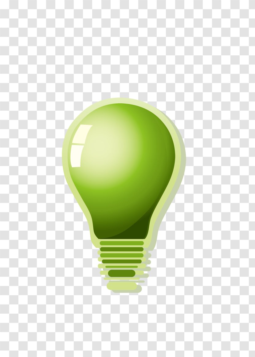 Incandescent Light Bulb Green Transparent PNG
