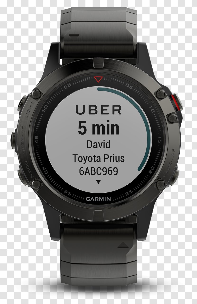 Garmin Fēnix 5 Sapphire Plus Ltd. GPS Watch Slate Gray - Strap Transparent PNG