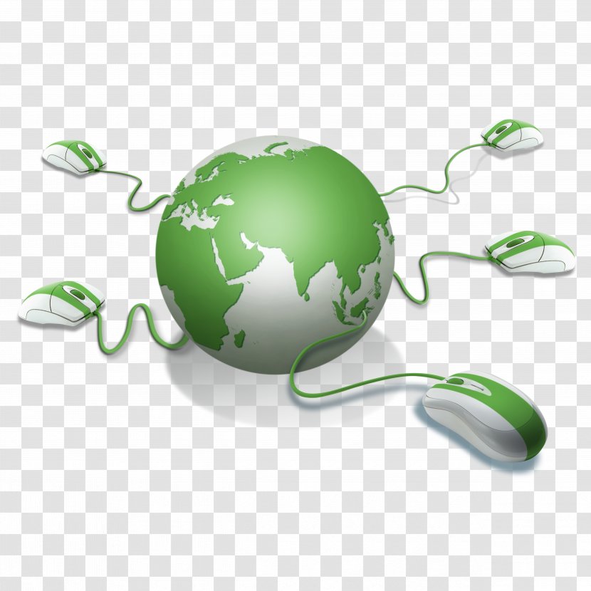 Computer Mouse Mousepad - Data - Abstract Green Earth Transparent PNG