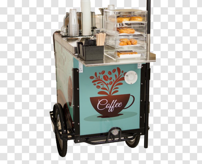 Coffee Cafe Bicycle Tricycle Vehicle - Cart Transparent PNG
