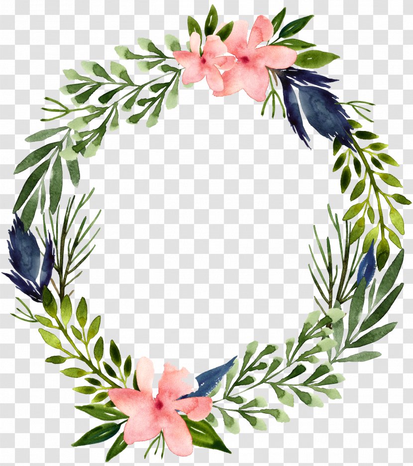 Picture Frames Flower Leaf Green - Cut Flowers - Garland Transparent PNG