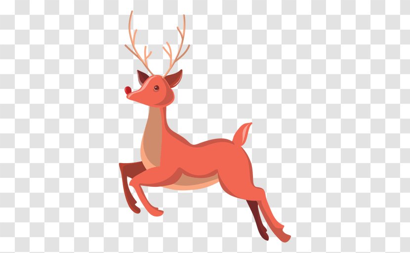 Reindeer Drawing Rudolph Antler - Tail Transparent PNG