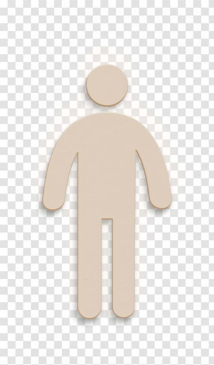 People Icon Standing Frontal Man Silhouette Humans 2 - Logo - Signage Sign Transparent PNG