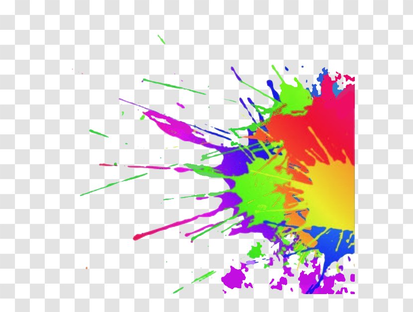 Paint Color Vexel Halftone - Multicolored Ink Jet Transparent PNG