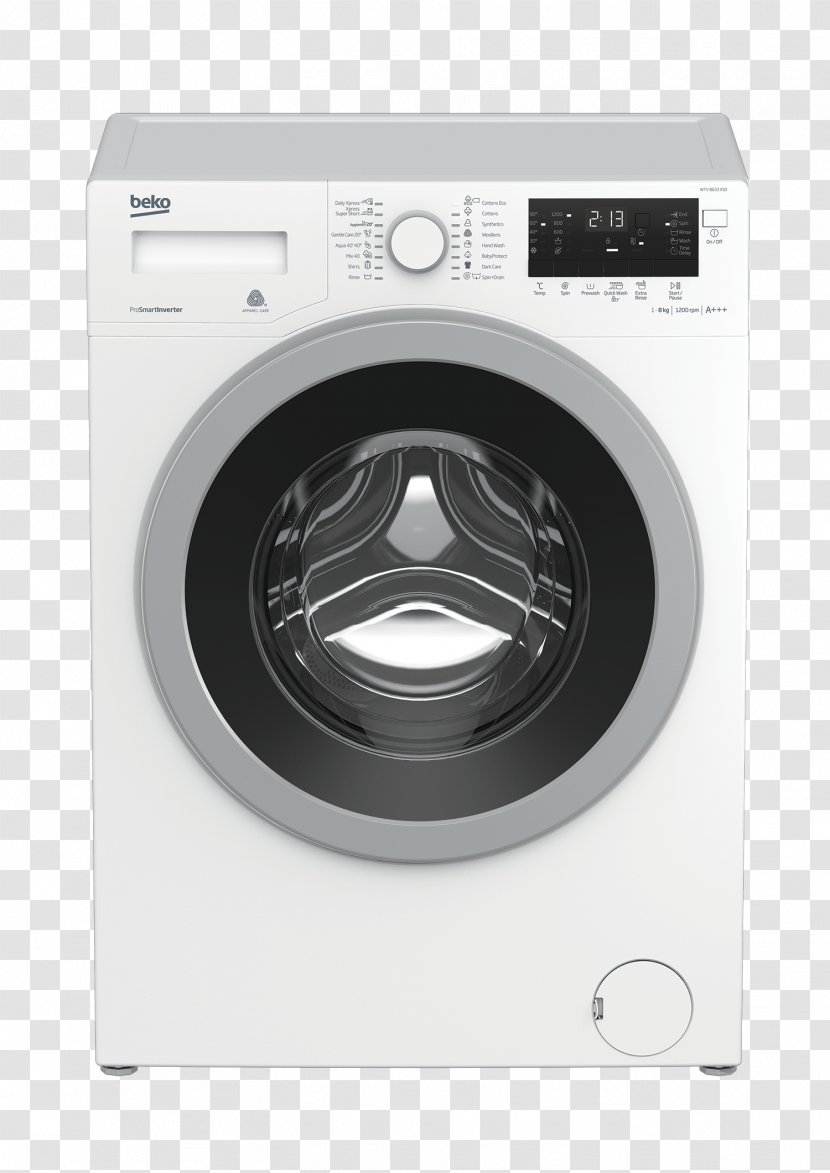 Beko Washing Machines Home Appliance Clothes Dryer Combo Washer - Wy85242 - Machine Signs Transparent PNG